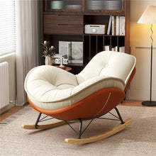 Cat Scratch Leather Rocking Chair Adult Recliner Lazy Sofa Living Room Easy Balcony