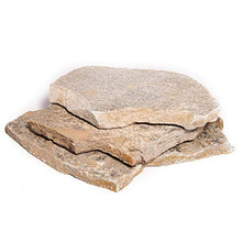 Landscape Patio Flagstone | 2000 Pounds | Natural Rock Pathway Stepping Stone Slabs for Gardens, Terrariums, Landscape Design, Driveway Pavers and Walkway Steppers (Platinum Gold)