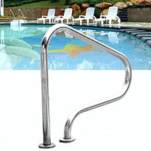 MSHOSAC 80x80cm Swimming Pool Handrail, Easy Mount Handrail Rustproof Perfect Handle Pool Grab for In Ground Swimming Pools (Thick 1.2mm) ()