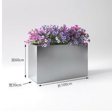 KHUTRW3D Outdoor Outdoor Planter Box Flower Trough Plant Pot Garden Basin for Yard Courtyard Flower Box