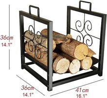 DJVHSRI Firewood Holder Rack Heavy Duty Outdoor Log Wrought Iron Indoor Decorative Wood Store,Firewood Rack,