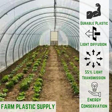Farm Plastic Supply - 6 Mil White Plastic Sheeting - Overwintering Film, 6 Mil White Plastic Film, Greenhouse Plastic, Durable Plastic Sheeting (16' x 150')