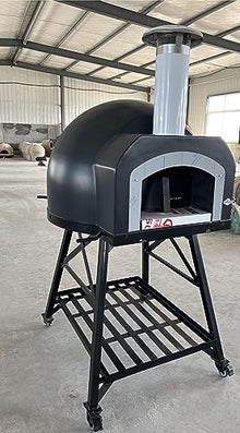 Vera Pizza Ovens Quello Lucido OP70 - Wood Fired Fibreglass Black Pizza Oven