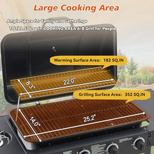 4 Burner Propane Gas Grill with Side Burner, 42000 BTU, Enamel-Coated Grates, Side Tables for Outdoor Cooking