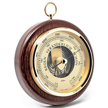 Fischer 1436R-22, barometer, real wood, diameter 170 mm