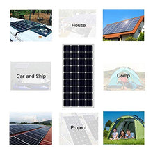AUECOOR 1000W Grid Tie Solar System Kit :10 pcs 100W Monocrystalline Solar Panel +1000W Grid Tie Inverter Home House AC 110V