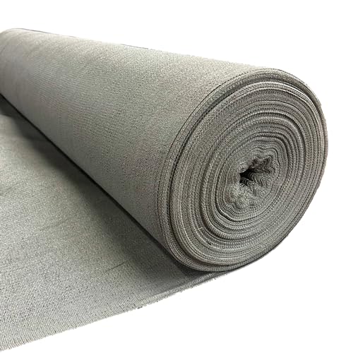 Farm Plastic Supply - Gray Shade Cloth - 75% - Mesh Fabric for Fence Privacy Screen, Garden Shade, Mesh Fence Screening, Shade Cloth Rolls, Wind Screen (12' x 75')
