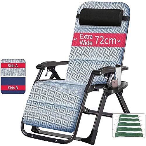 IIPOSAQQ Zero Chairs Oversized Zero Chair for Heavy Duty People Extra Wide Patio Recliner Sun Lounger for Beach Suthing Support 440lbs