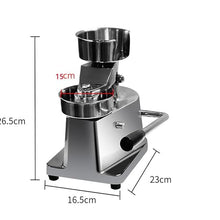 QYDZSHOP Hamburger Forming Machine Maker Manual Press Machine, Grill Burger Press Tool,4/5/6inch, Heavy-Gauge Stainless Steel,with Hamburger Paper Pack (500 Sheets) Perfect for Kitchen Meat Forming