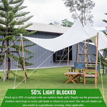 Farm Plastic Supply - White Shade Cloth - 50% - Mesh Fabric for Fence Privacy Screen, Garden Shade, Mesh Fence Screening, Shade Cloth Rolls, Wind Screen, White Shade Cloth (20' x 200')