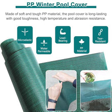 ZEEKYFOR Inground Pool Safety Cover, Winter Pool Cover with All Installation Hardware, Customized Shape Size,3mx10m/10ftx33ft