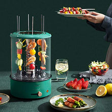 TEOYETTSF Vertical Electric BBQ Kebab Grill Machine Automatic Rotating Barbecue Smokeless Oven Rotary Household Lamb Skewers