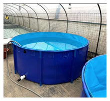 Round Frame Above Ground Swimming Pool, Heavy Duty Reinforced PVC Water Tank, Multi-Purpose Backyard Pool for Kids, Koi Pond, Fish Farming, Farm Water Storage(7.2x2.6ft-803 gal)