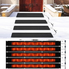 Coal2ToalPW Snow Melting Mat for Outdoor Walkways and Stairs - Fast and Efficient Snow Removal, Anti-Slip, Waterproof Devise(25.4x90cmx5Pcs)