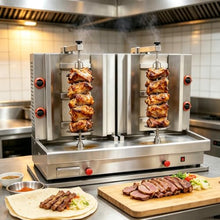 EQCOTWE Commercial Gas Shawarma Machine Rotary Gyro Kebab Grill Machine