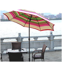 ARGENTFLUX 9ft/2.7m Garden Parasol Umbrella with Tilt and Crank 8 Sturdy Ribs, Outdoor Patio Sun Shade Umbrella