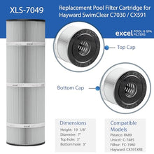 Excel Replacement Pool Filters for Hayward SwimClear C7030 / CX591 | Replaces C-7485, FC-1980 and PA89 Cartridges | XLS-7049 8PACK Filters