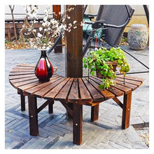 BXKCFYBSQ Semi-Circular Tree Bench,Outdoor Patio Furniture Seat,Wooden Garden Stool,Romantic Garden Feature,Shape Extends Infinitely,for Park Lawn