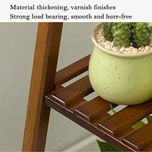 MIIKHI Flower Stand Natural Bamboo Multi-Layer Flower Stand Brown Potted Plant Display Stand Suitable for Indoor Terrace Garden Plant Display Stand (Size : 1