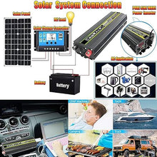 10000W Off-Grid Solar Panel Kit with 18W Waterproof Solar Panel & 30A LCD Charge Controller for Home, RV, and Marine Use