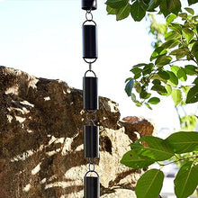 WKNHHL Rain Chain, for Replacement Gutters and Downspouts, Aluminum Cylinder Rain Collector Chain, Homestay Backyard Temple Roof,260cm/8.5ft