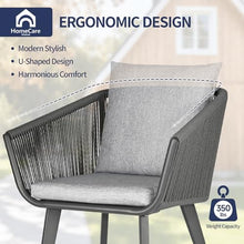 Home Care Wholesale 11 Pieces Patio Dining Set for 10 - All Weather Outdoor Dining Sets, All in One Outdoor Table and Chairs, Wicker Outdoor Patio Furniture Sets with Cushions and Pillows, Grey