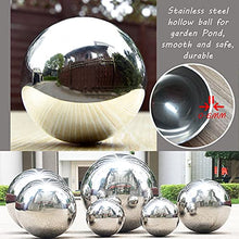 XINGLL Stainless Steel Gazing Ball, Reflective Ball For Garden Yard Lawn Pond Floating Ornament, Outdoor Durable Seamless Polished Shiny Hollow Sphere, Silver ( Color : Silver , Size : 450MM/17.7in )