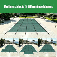 LMAOSS Inground Pool Safety Cover, Fits 30x50 Ft Rectangular Swimming Pools, High Strength Mesh Winter Pool Cover with Triple Stitching, Reinforced Straps, Anchors & Installation Tools