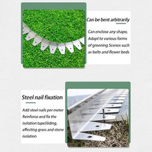 ​​304 Stainless Steel Curved Lawn Garden Edging - Heavy Duty Landscape Border Retainer for Grass, Flower Beds, Gravel Separation(20PCS,H3XW1.18IN)