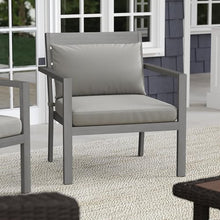 Martha Stewart Bedford Indoor/Outdoor Patio Accent Chairs, Gray, 2-Pack