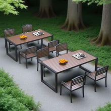 JOSOGO Patio Table and Chair Set, Patio Furniture Set Lightweight Outdoor Chairs and Table for Outside, Garden(R)