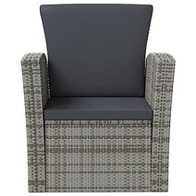 WDGJJFECNMUEHI 16 Piece Outdoor Patio Furniture Set with Cushions, Gray PE Rattan Lounge for Garden Backyard Poolside, 4 Sofas 8 Chairs 4 Tables, Waterproof Durable All-Weather Patio Conversation Set
