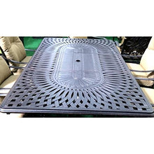 Patio Land Santa Clara Outdoor Cast Aluminum Powder Coated Extendable 132in Rectangular Dining Table - Antique Bronze