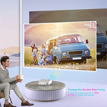 TEDILUVI P62 Mini Projector 4000 Lumens, 1920*1080P Supported LED Video Beamer For Mobile Phone Mirroring Android Optional
