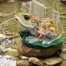 Garden Pond Spitters, Pond Fountains, Whimsical Deocorative Pond Water Feature Accent, with Water Pump and Hose, for Garden Courtyard, Outdoor Decoration (Yellow)