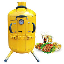 NEWCES Safety Certification Charcoal Barbecues BBQ Grills Wood Burning Barbecues w/Chimney & Cooking Grates Barbecue Grill for Outdoor Cooking Camping Hiking Picnics Party