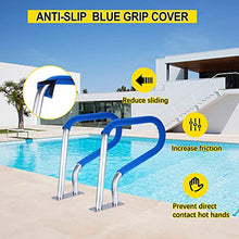 LMMIAMZ Stainless Steel Swimming Pool Hand Railings with Grip Cover,Swimming Pool Hand Rail Pool Handrail Stainless Steel Pool Railings for Inground Pools, Swimming Pool Stair Ra
