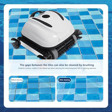 YHJLZNA Automatic Pool Cleaner,Pool Cleaning Robot with Wall Climbing,Cordless Robotic Pool Vacuum,Suitable for Walls and Floors of 6458 Square Feet Pool