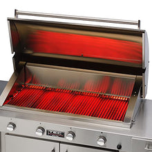 TEC G-Sport FR Natural Gas Grill On Stainless Steel Pedestal with Right Side Shelf