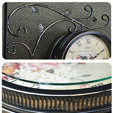 Double Sided Outdoor Clocks Iron Silent Grand Central Station Wall Clock Quiet Art Clock Weatherproof Casing Double Faced Decorative Garden Clock (B) (D)
