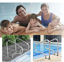 MSHOSAC Pool Handrail Inground Pools Handrails, Easy Mount Summer Stainless Steel Railings Safety Pool Hand Rails (Thick 1.5mm)