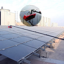 12-36ft Window Cleaning Pole, Water Fed Telescopic Brush, Extendable Photovoltaic Panel Cleaning Brushes, Solar Panel Cleaning Brush Can Spray Water,12ft/3.6m-35cmBrushhead