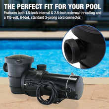 Doheny's Above Ground Pool Pro Swimming Pool Pump, 1.5HP (1.2THP)