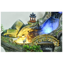 GLigeT Outdoor Water Fountain Chinese Rockery Water Fountain Landscape, Garden Home Decoration, Balcony Courtyard Garden Decoration Outdoor Fountain (Size : L)