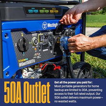 Westinghouse 14500 Peak Watt Tri-Fuel Home Backup Portable Generator, Remote Electric Start, Transfer Switch Ready, Gas, Propane, and Natural Gas Powered