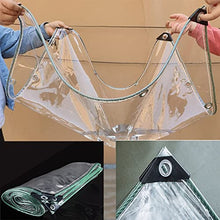 Clear Tarps Heavy Duty Waterproof PVC Transparent Tarpaulin Clear Vinyl, with Metal Grommets,for Greenhouse Plant Cover,0.3mm Clear Awning, for Covering Garden Plant Camping Supplies(Custom Size)