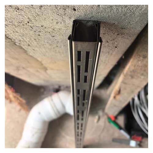 BYFSRUS Low Profile Stainless Steel Linear Shower Drain, 6.6ft Jointable Trench Drain System for Driveway/Deck/Patio, Removable Cover, Pack of 10