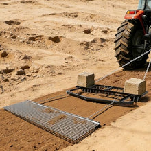 VEVOR Drag Harrow, 6 ft Tow-Behind Driveway Grader with Chain Harrow, Adjustable Width & 80lbs Load Capacity, Heavy Duty Lawn Leveling Rake, Fits ATVs UTVs Tractors, for Gravel Driveway Field