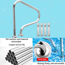 BSNANCA Pool Handrails Swimming Pool Safety Hand Rail, Stair Pool Hand Rail Rated 250Lbs Load Capacity, Pool Handrail with Screws/31 * 31 inch ()