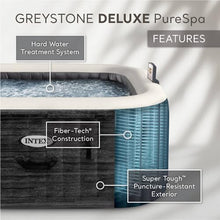 INTEX PureSpa 6 Person Hot Tub with Rechargeable Handheld Pool Vacuum